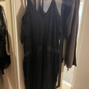Ella Moss Jumpsuit-Black Satin (size large)